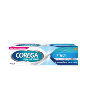 Corega Ultra Haftcreme Frisch, fuer Teil­ und Vollprothesen, 40g